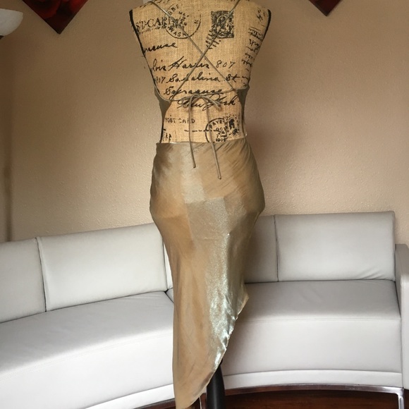 Asymmetric Dress w/ Crossed Strap Back - Picture 5 of 11